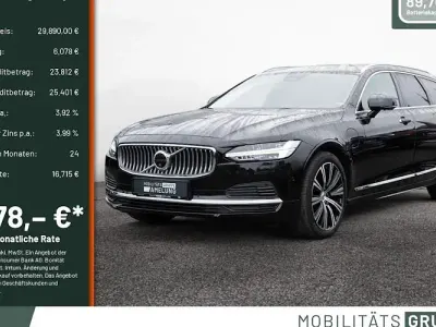 Brugt Volvo V90 Inscription 350 HK (257 kW) 2021 Sort Stationcar