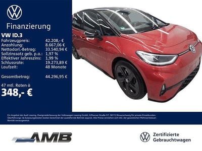 Kings red metallic/schwarz Gebraucht 2025 VW ID.3 GTX Kleinwagen | 41.380 € (Guter Preis)