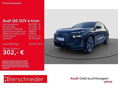 Gebraucht Audi Q6 e-tron S-Line 225 kW (306 PS) 2025 Grau (daytonagrau perleffekt) SUV