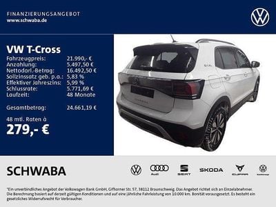 Gebraucht VW T-Cross Goal 116 PS (85 kW) 2025 Pure white SUV