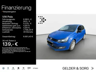 Używany VW Polo Trendline 90 KM (66 kW) 2012 Niebieski Hatchback