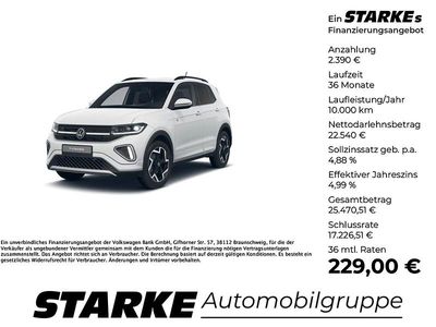 Grau (reflexsilber metallic) Gebraucht 2022 VW T-Cross R-line SUV | 24.540 € (Teuer)