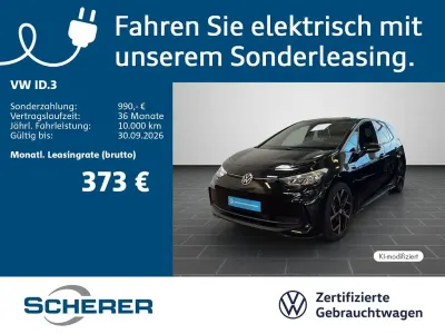 Gebraucht VW ID.3 Pro 150 kW (204 PS) 2024 Grenadillschwarz metallic (metallic) Kleinwagen