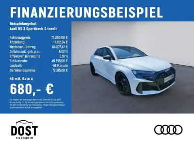 Neu Audi RS3 Sport 400 PS (294 kW) 2026 Weiß Limousine