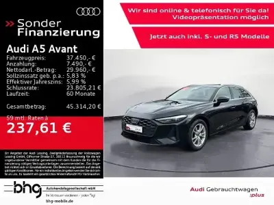 Gebraucht Audi A5 Business 204 PS (150 kW) 2025 Mythosschwarz metallic Kombi