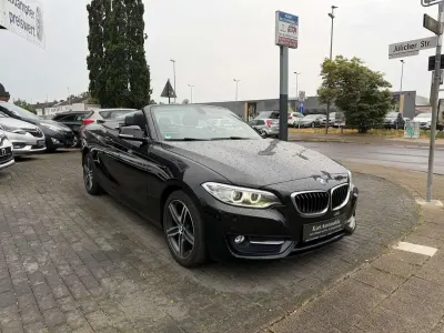 Gebraucht BMW 220 Sport Line 184 PS (135 kW) 2016 Black sapphire metallic Cabrio