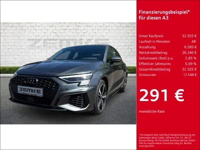 Brugt Audi A3 S-Line 150 HK (110 kW) 2023 Grå Sedan