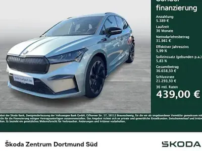 Gebraucht Skoda Enyaq iV SportLine 194 kW (265 PS) 2023 Silber SUV
