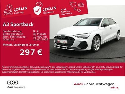 Gletscherweiß metallic Gebraucht 2025 Audi A3 S-Line Limousine | 34.690 € (Fairer Preis)