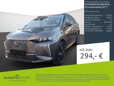 Gebraucht DS Automobiles DS7 Crossback Performance Line Plus 131 PS (96 kW) 2023 Grau SUV