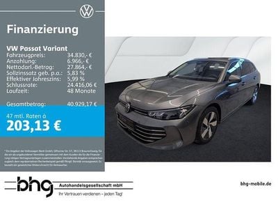 Gebraucht VW Passat Business 204 PS (150 kW) 2025 Grau Kombi