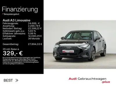Gebraucht Audi A3 Business 150 PS (110 kW) 2023 Brillantschwarz Limousine