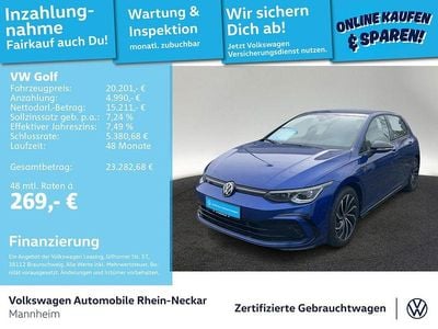 Gebraucht VW Golf VIII R-line 150 PS (110 kW) 2022 Blau Limousine