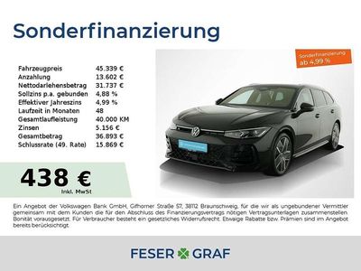 Grenadillschwarz metallic Gebraucht 2024 VW Passat R-line Kombi | 45.339 € (Teuer)