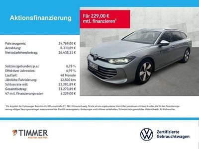Gebraucht VW Passat Elegance 150 PS (110 kW) 2025 Silber Kombi