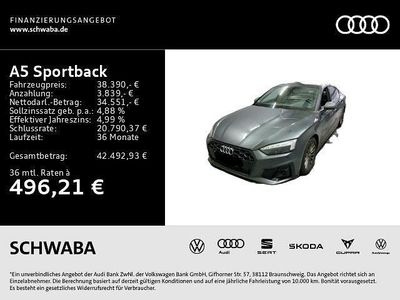 Daytonagrau perleffekt Gebraucht 2022 Audi A5 Sportback Business Kleinwagen | 38.390 € (Teuer)