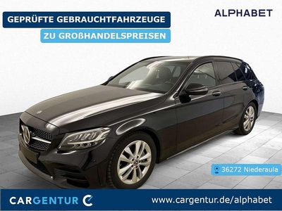 Gebraucht Mercedes C220 AMG line 194 PS (142 kW) 2021 Obsidianschwarz Kombi