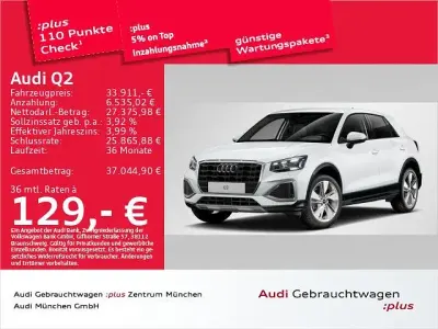 Gebraucht Audi Q2 Advanced Plus 150 PS (110 kW) 2025 Gletscherweiß metallic SUV