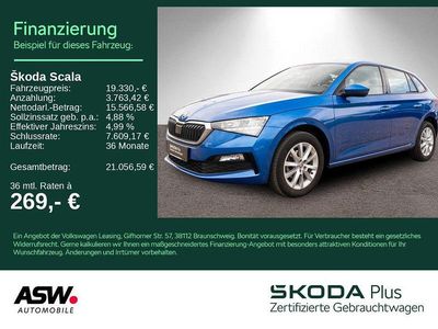 Usata Skoda Scala Ambition 110 CV (80 kW) 2021 Blu Utilitaria