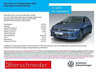 Blau Neu 2025 VW Golf Style Limousine | 34.950 € (Fairer Preis)
