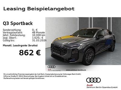 Grau Neu 2025 Audi Q3 Sportback S-Line SUV | 62.888 € (Etwas zu teuer)