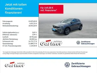 Gebraucht VW T-Roc Sportline 150 PS (110 kW) 2022 Indiumgrau metallic SUV