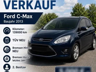Gebraucht Ford C-MAX 150 PS (110 kW) 2013 Blau Van / Kleinbus