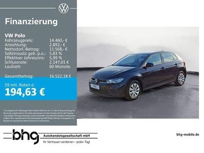 Gebraucht VW Polo Life 95 PS (69 kW) 2022 Deep black perleffekt Kleinwagen