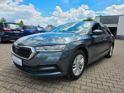 Gebraucht Skoda Octavia Ambition 110 PS (80 kW) 2021 Seda quartz/quartz grey Kombi