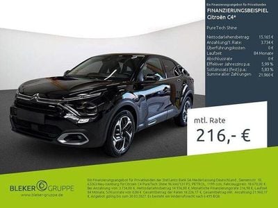 Gebraucht Citroën C4 PureTech 131 PS (96 kW) 2023 Schwarz Limousine