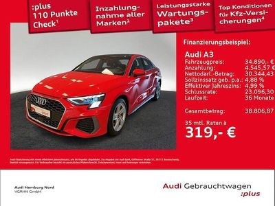Second-hand Audi A3 S-Line 200 CP (147 kW) 2023 Roșu Berlinǎ