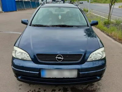 Gebraucht Opel Astra 101 PS (74 kW) 2002 Blau Limousine
