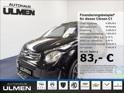 Gebraucht Citroën C1 Touch 72 PS (52 kW) 2021 Schwarz Kleinwagen
