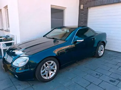 Usata Mercedes SLK200 Edition 163 CV (119 kW) 2004 Verde Cabrio