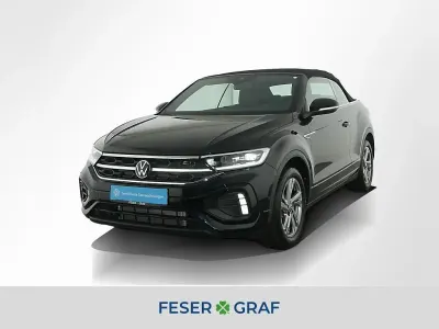 Gebraucht VW T-Roc Cabriolet R-line 150 PS (110 kW) 2024 Deep black perleffekt schwarz Cabrio