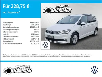 Gebraucht VW Touran Comfortline 116 PS (85 kW) 2018 Weiß Van / Kleinbus