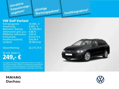 Second-hand VW Golf VIII Life 150 CP (110 kW) 2021 Negru Break