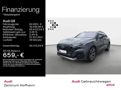 Gebraucht Audi Q8 S-Line 489 PS (359 kW) 2024 Daytonagrau perleffekt SUV