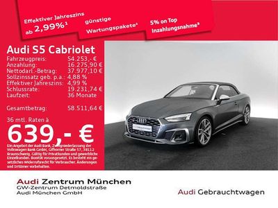 Gebraucht Audi S5 Cabriolet Ambiente 354 PS (260 kW) 2024 Daytonagrau perleffekt Cabrio