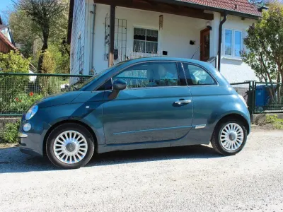Gebraucht Fiat 500 Lounge 69 PS (50 kW) 2009 Blau Cabrio
