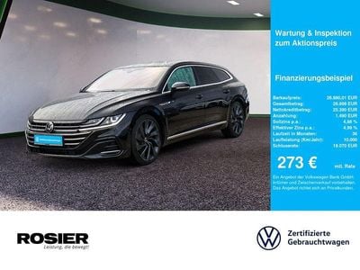 Gebraucht VW Arteon R-line 150 PS (110 kW) 2020 Schwarz / deep black Kombi