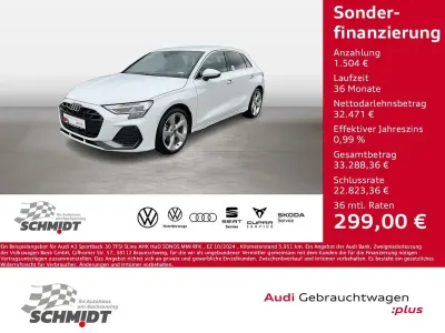 Gebraucht Audi A3 S-Line 116 PS (85 kW) 2024 Weiß Limousine