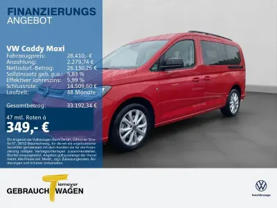 Gebraucht VW Caddy Maxi Life 114 PS (83 kW) 2022 Rot Van / Kleinbus