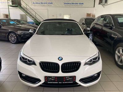 gebraucht BMW 220 d Cabrio Sport Line Navi SHZ LEDER LED