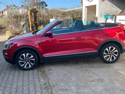 Gebraucht VW T-Roc Cabriolet 110 PS (80 kW) 2021 Rot Cabrio