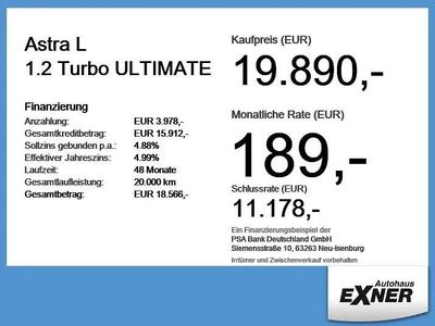 Begagnad Opel Astra Ultimate 131 HK (96 kW) 2022 Svart Halvkombi