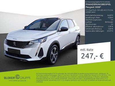 Second-hand Peugeot 3008 GT 131 CP (96 kW) 2023 Alb SUV