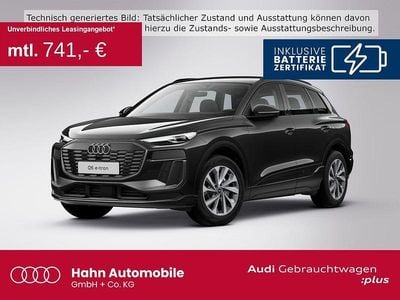 Schwarz (mythosschwarz metallic) Gebraucht 2024 Audi Q6 e-tron S-Line SUV | 58.860 € (Fairer Preis)