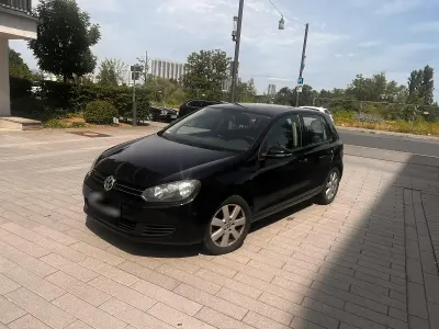 Gebraucht VW Golf VI 2009 Schwarz Kleinwagen
