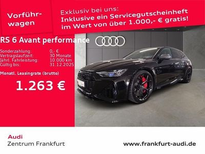 Mythosschwarz metallic Gebraucht 2025 Audi RS6 Performance Kombi | 147.250 €